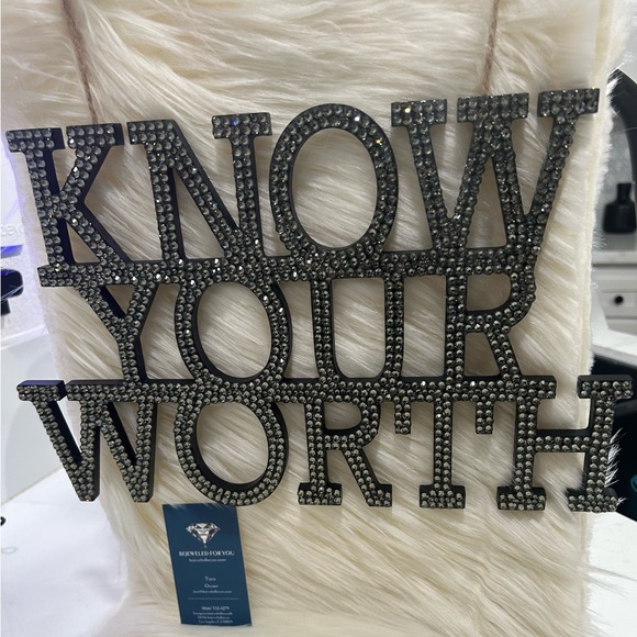 Make a Statement: Custom Bling Wall Art for Women Who Know Their Worth